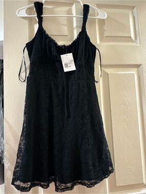 Forever 21 Black Lace Mini Dress